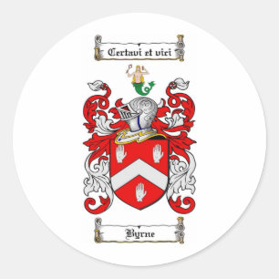 ADESIVO BYRNE FAMILY CREST - BYRNE CASACO DE ARMAS