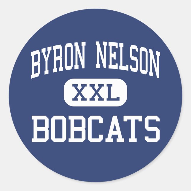 Adesivo Byron Nelson - Bobcats - High - Trophy Club Texas (Frente)