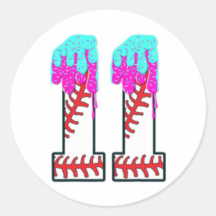 Adesivo Bysebyll Drip 11 Anos 11 Birthday Boy Jersey