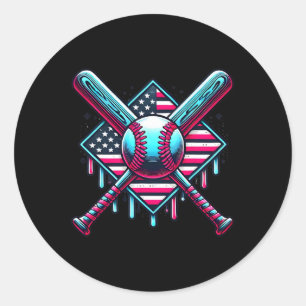 Adesivo Bysebyll Drip Para Meninos Bandeira Americana Usa
