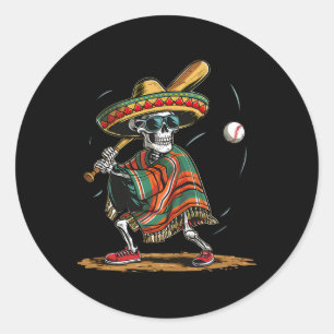 Adesivo Bysebyll Skeleton Mexicano Sombrero Cinco De Mayo