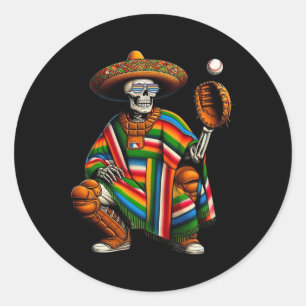 Adesivo Bysebyll Skeleton Mexicano Sombrero Cinco De Mayo