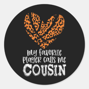 Adesivo Bysketbyll Cousin Cheetah My Favorite Player Calls