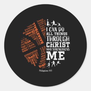 Adesivo Bysketbyll Sayings Christian Verse Teen Boys Kids