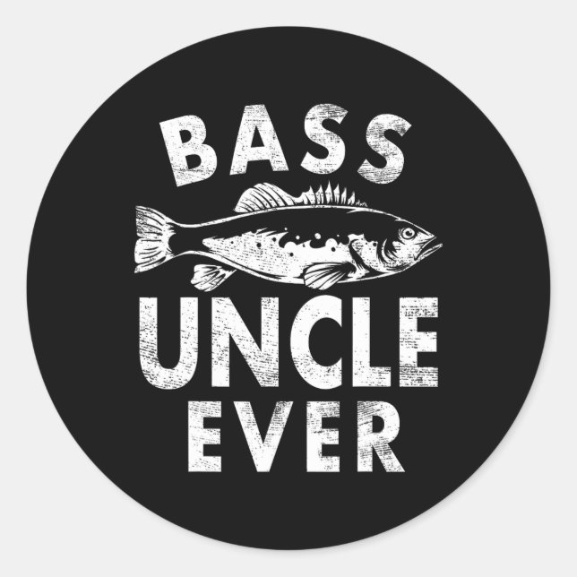 Adesivo Byss Uncle Ever Fishing Gifts Uncle Father's Day  (Frente)