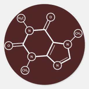 Adesivo C8H10N4O2 Estrutura molecular