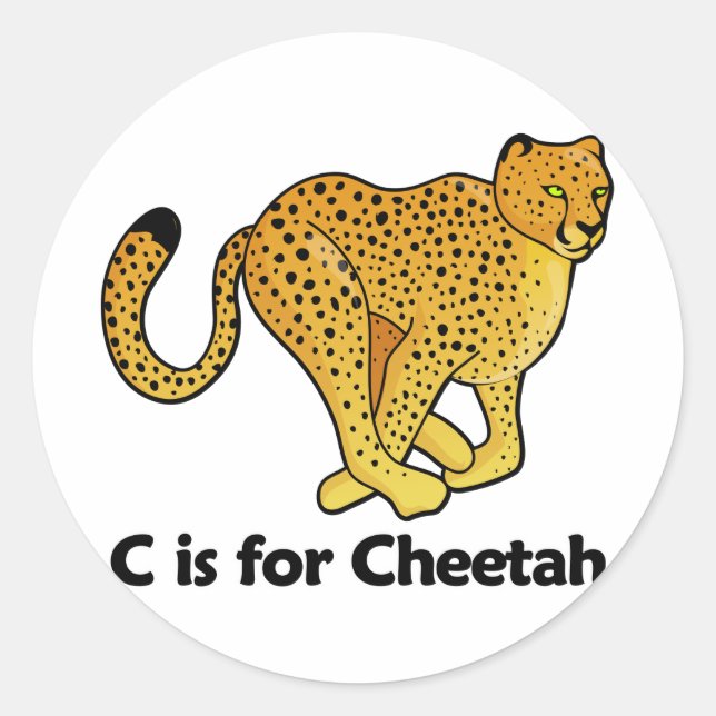 Adesivo C é para Cheetah (Frente)