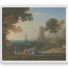 Adesivo C.Lorrain-Coast View com o rapto de Europa