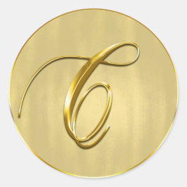 Adesivo C Monograma Feriado de Convite para Casamento de S
