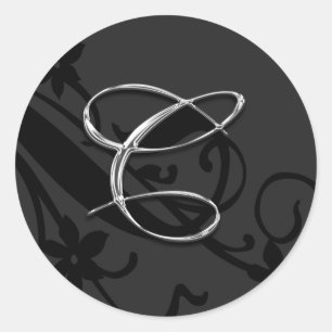 Adesivo C Monograma - Letra Casada Envelope Selo