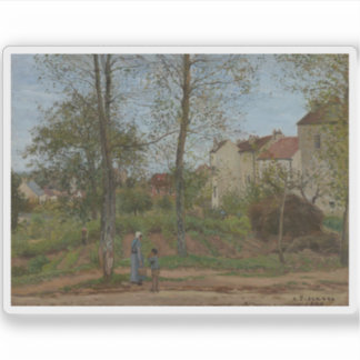 Adesivo C. Pissarro - Paisagem em Louveciennes (outono)