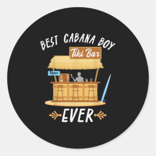 Adesivo Cabana Boy Tiki Bar Beach Limbo Surfing Bartender