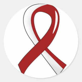 Adesivo Cabeça Cancer Borgonha Branca Burgundy 3