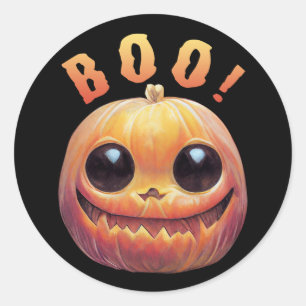 Adesivo Cabeça De Abóbora De Abóbora De Halloween Credora