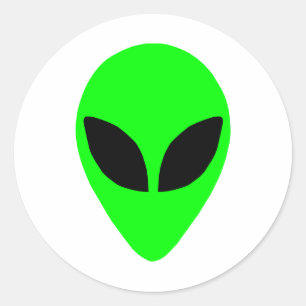 Adesivo Cabeça de alienígena