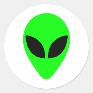 Adesivo Cabeça de alienígena
