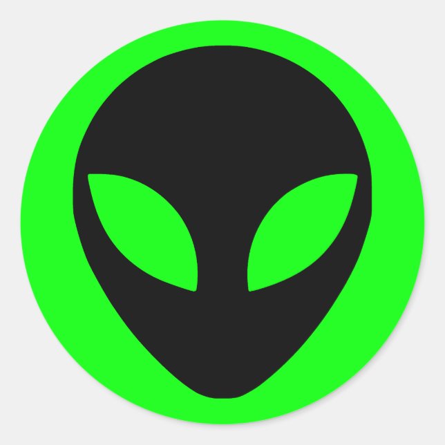 Adesivo Cabeça de alienígena (Frente)