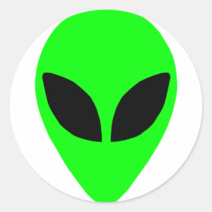 Adesivo Cabeça de alienígena