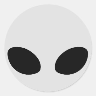 Adesivo Cabeça de alienígena