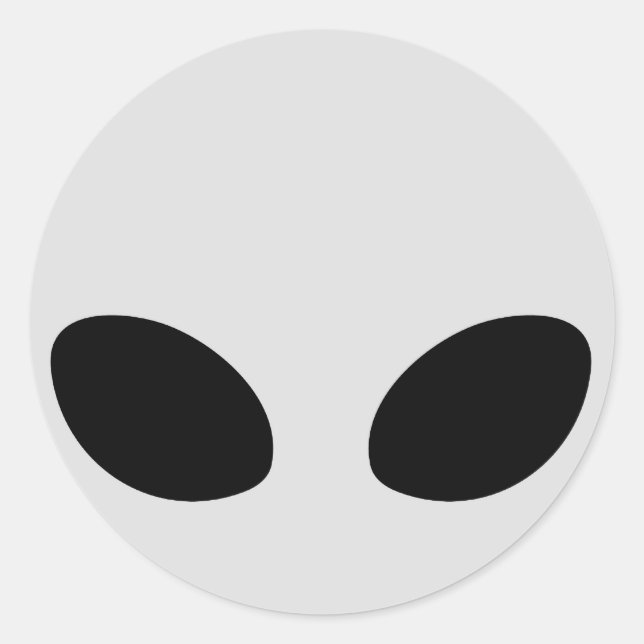 Adesivo Cabeça de alienígena (Frente)