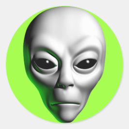 Adesivo Cabeça de alienígena