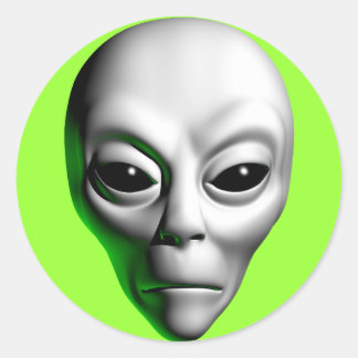 Adesivo Cabeça de alienígena