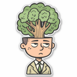 Adesivo Cabeça de Árvore