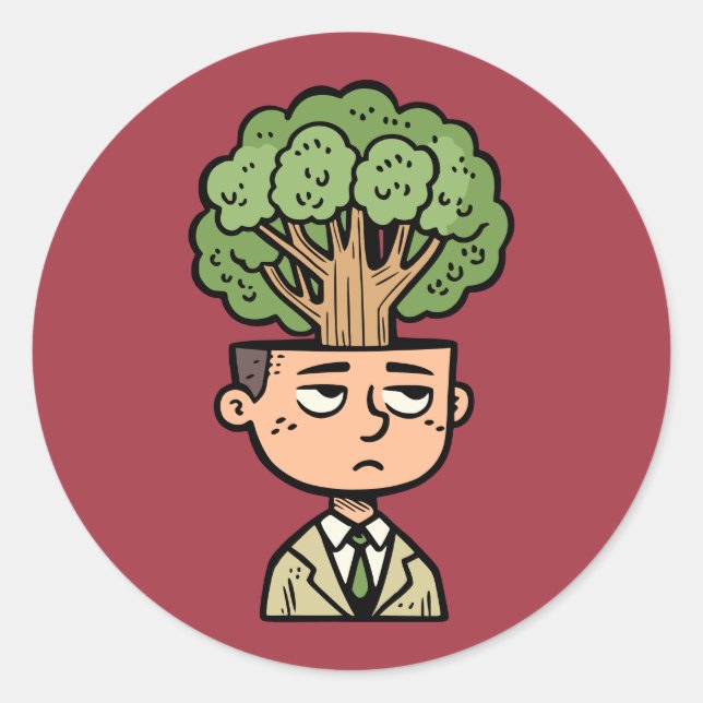 Adesivo Cabeça de Árvore (Frente)