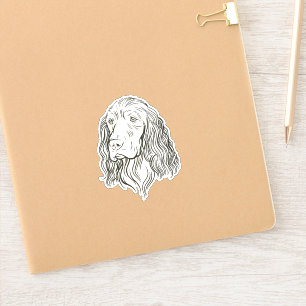 Adesivo Cabeça de Cachorro Espanhol Bonita