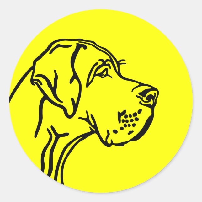 Adesivo cabeça de Doggen Logosticker (Frente)