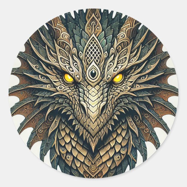 Adesivo Cabeça de Dragão (Frente)
