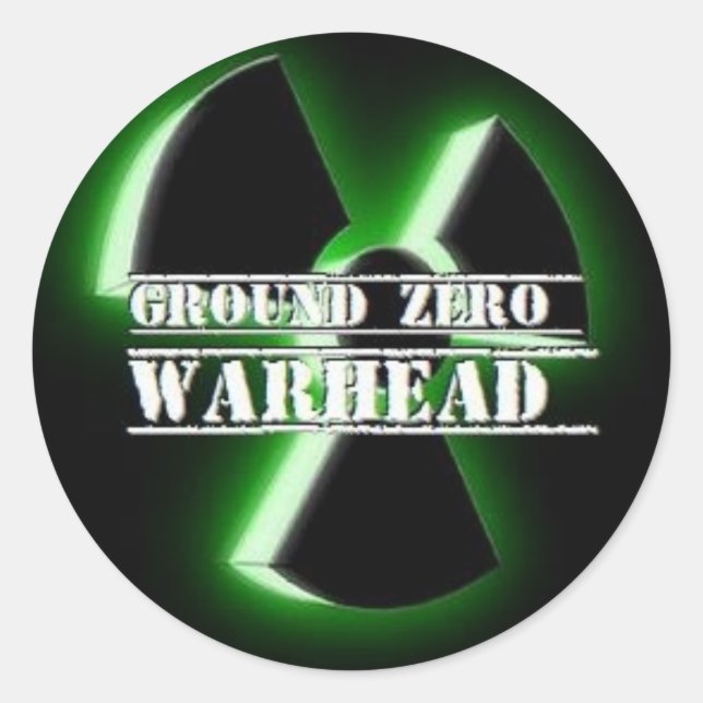 Adesivo Cabeça de Warhead Zero 3D (Frente)
