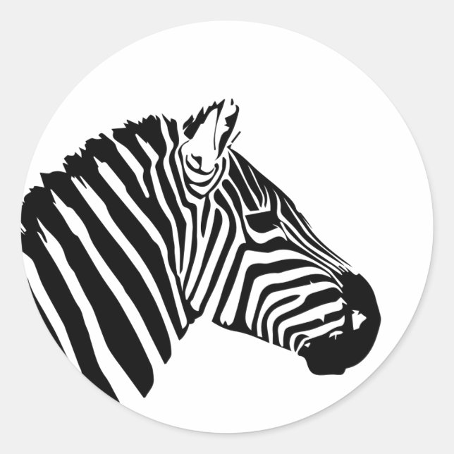 Adesivo Cabeça de zebra (Frente)