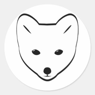 Adesivo Cabeça do Fox ártico