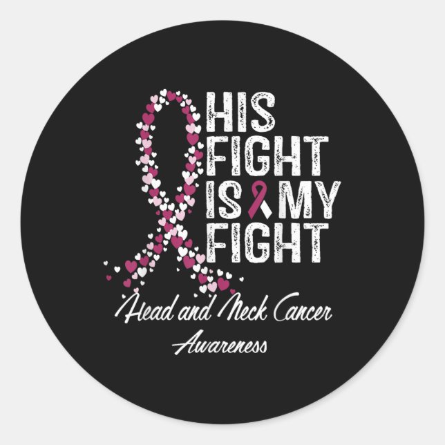 Adesivo Cabeça E Cancer De Pescoço Conscientes De Que Sua  (Frente)