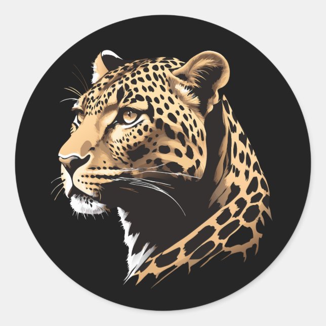 Adesivo Cabeça-Leopardo (Frente)