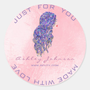 Adesivo Cabeleireiro da composição do chicote do brilho 