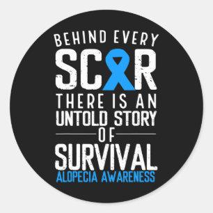 Adesivo Cabelo Balançoso Perda Azul Fita Alopecia Areata A