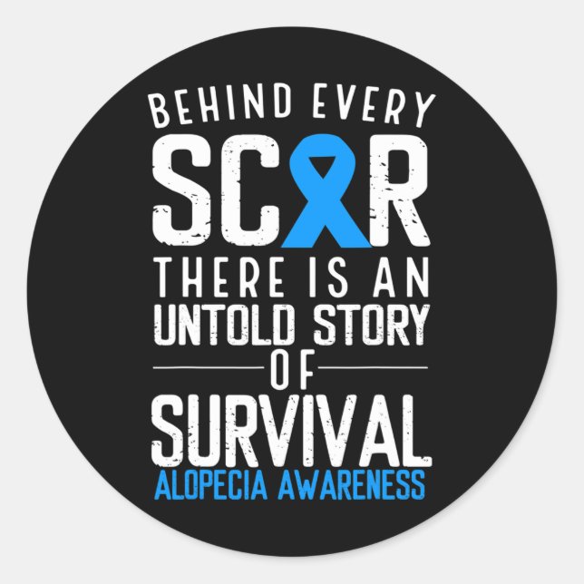 Adesivo Cabelo Balançoso Perda Azul Fita Alopecia Areata A (Frente)