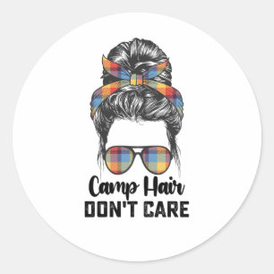 Adesivo Cabelo de Acampamento Não Liga Coque Desgrenhado