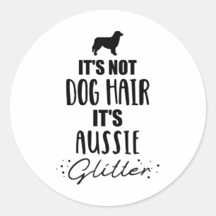 Adesivo Cabelo de cão é o pastor australiano australiano
