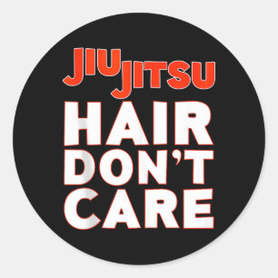 Adesivo Cabelo de Jiu-Jitsu Não Me Importo