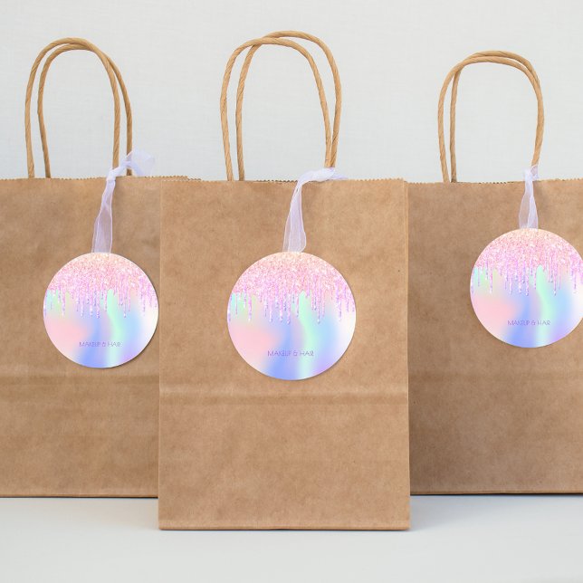 Adesivo Cabelo de maquilhagem de glitter unicórnio holográ (Criador carregado)