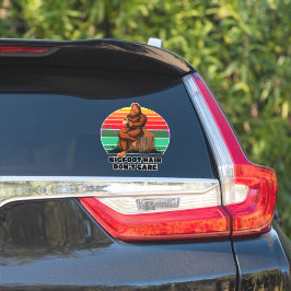 Adesivo Cabelo de Pé-grande Não se Importa Caminhão Carro 
