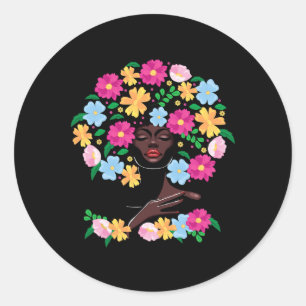 Adesivo Cabelo Flor Negra História Negra Ju