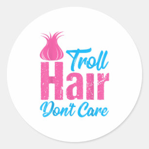 Adesivo Cabelo troll Não se importa com o Natal do Hallowe