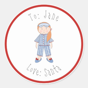 Adesivo Cabelo Vermelho Da Boneca De Natal A Bebê De Papai