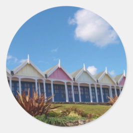 Adesivo Cabines de Praia Tradicionais Britânicas