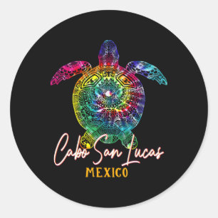 Adesivo Cabo San Lucas Tie Dye Sea Turtle Matando Família