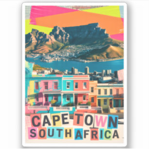 Adesivo Cabo Town África do Sul Viagem Bo-Kaap Paisagem